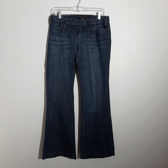 Banana Republic Flare Jeans with button details - Picture 1 of 4
